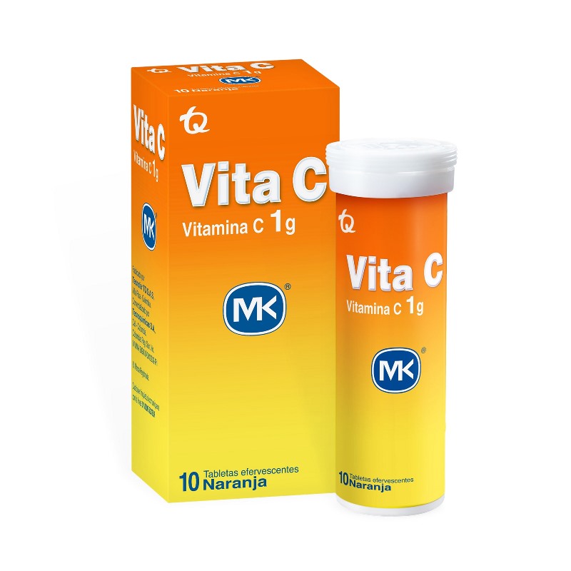 VITAMINA VITA C 1G. NARANJA EFE.10TBS MK - Imagen 2
