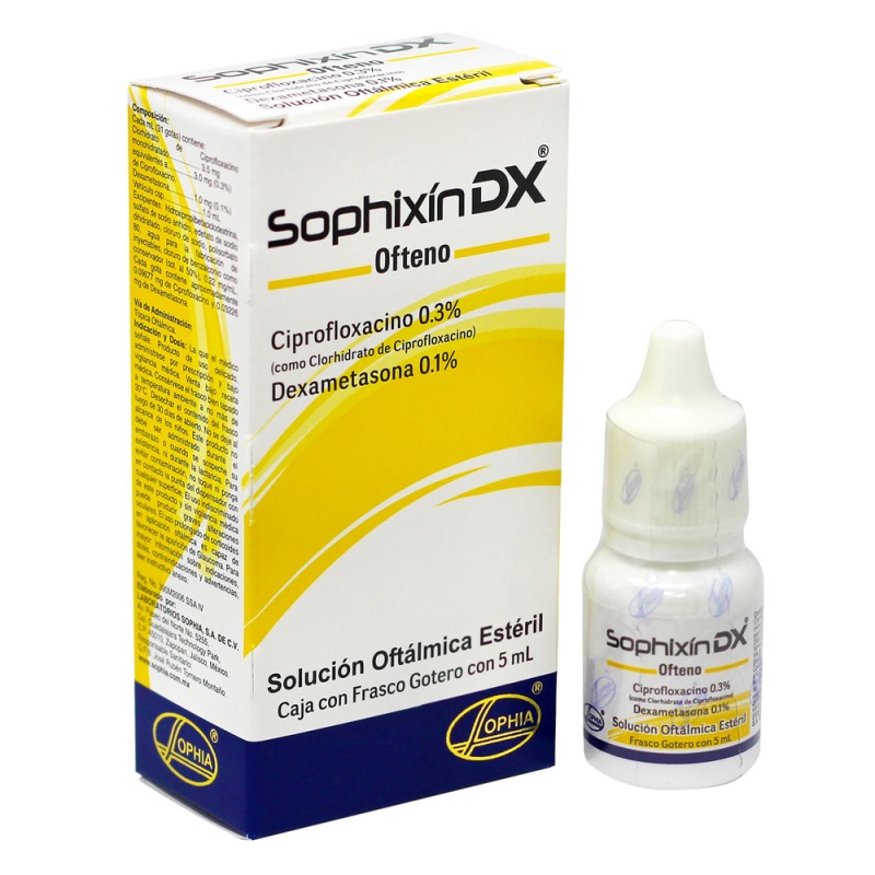 SOPHIXIN DX OFTENO 0.1% 0.3% 5 ML.(PAE) - Imagen 2