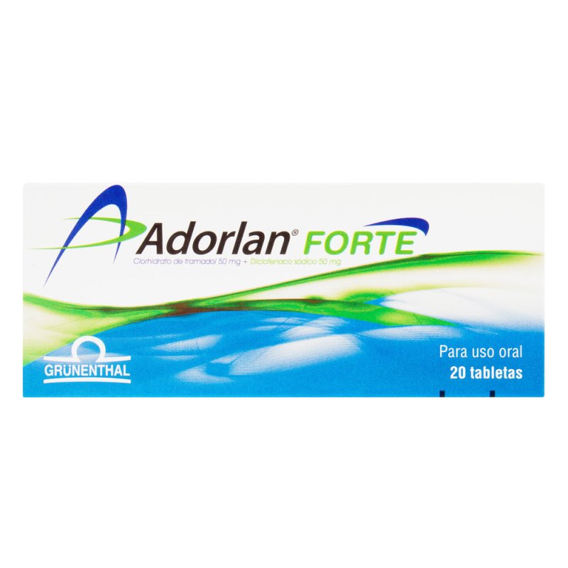 ADORLAN FORTE 50 MG / 50 MG 20 TBS(PAE)
