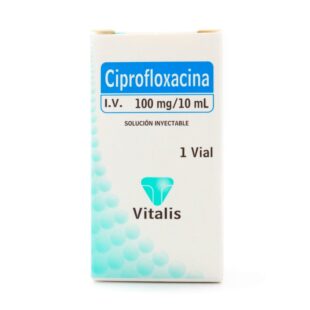 CIPROFLOXACINA 100MG/10 ML 1 AMPOLLA VT