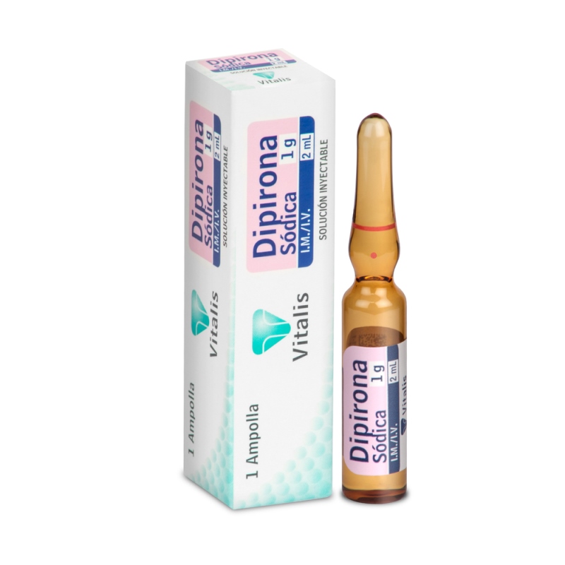 DIPIRONA 1G/2ML 1 AMPOLLA VT