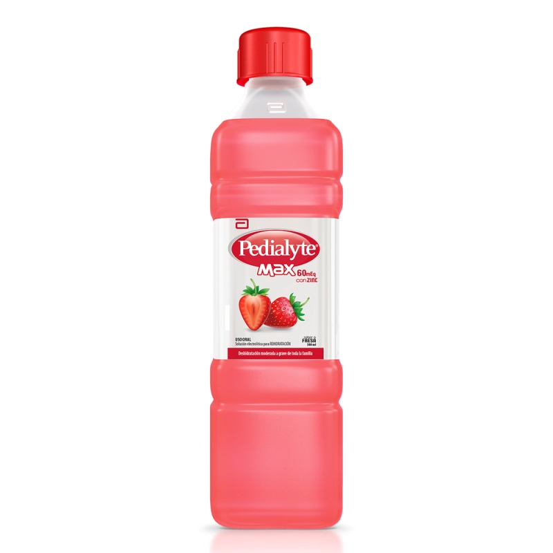 PEDIALYTE MAX ZINC 60 FRESA 500 ML(PDC) - Imagen 2