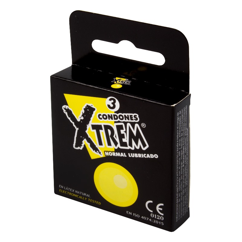 PRESERVATIVOS XTREM NORMAL LUBRIC 3 UND - Imagen 2