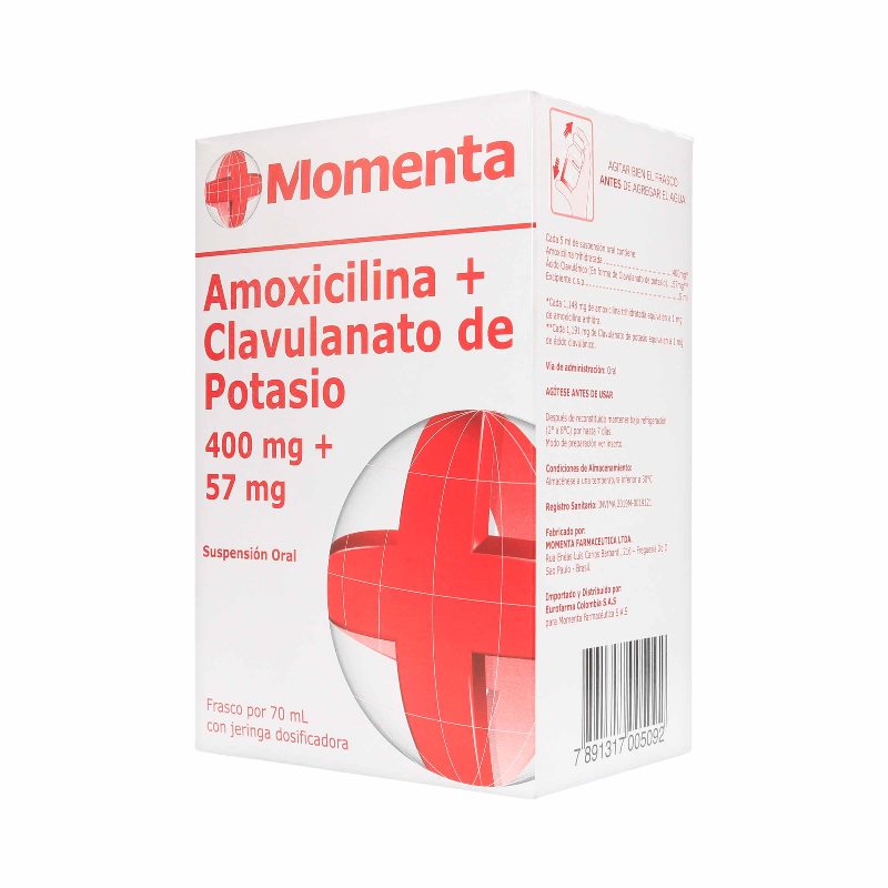 AMOXIC.+CLAVULANATO POT.400MG+57MG 70ML - Imagen 2