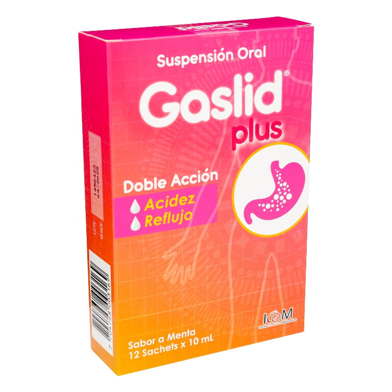 GASLID PLUS SUSP 10ML CAJA X 12 SBS ICOM - Imagen 2