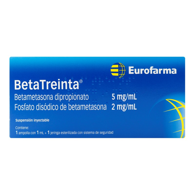 BETATREINTA 5MG+2MG/ML AMP INY X 1ML