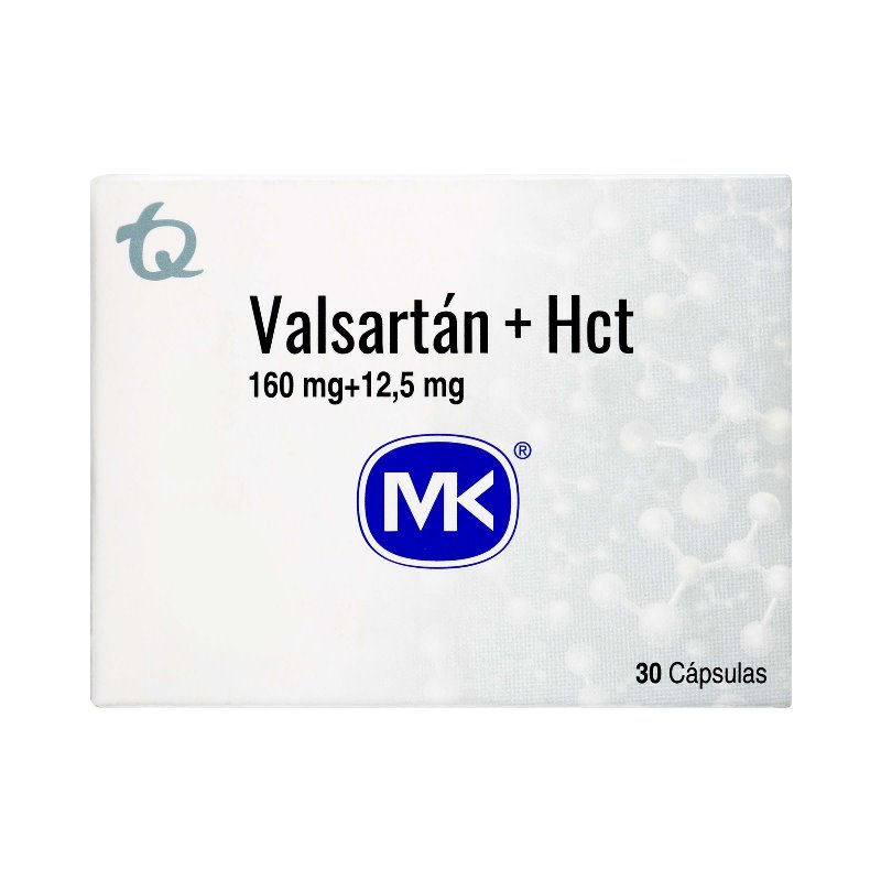 VALSARTAN 160MG+HIDROCL 12.5MG 30 CAP MK