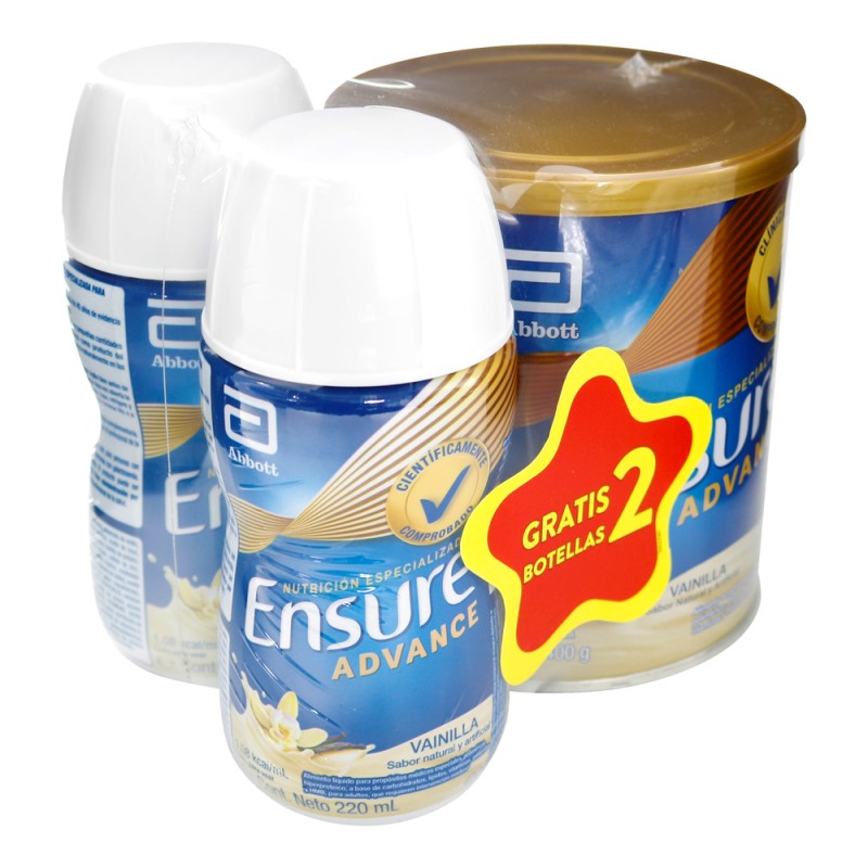 ENSURE ADV.VAINILLA 400 GR+2 ADV 220 ML