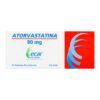 ATORVASTATINA 80 MG 10 TABLETAS REC.