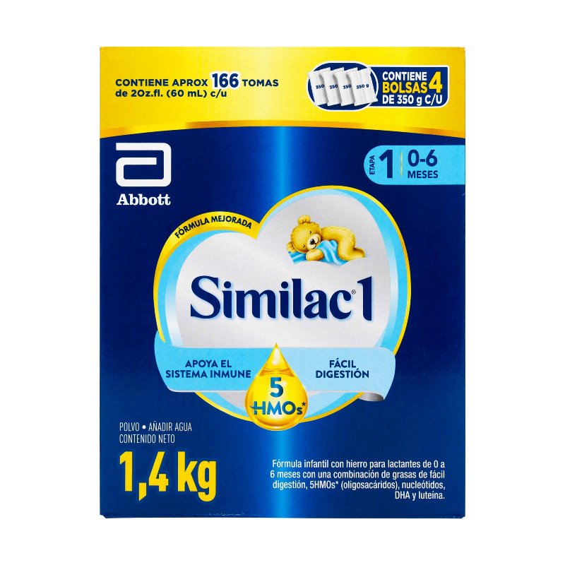 SIMILAC 1 5HMOS CAJA 1400GRS (4BOL 350G)