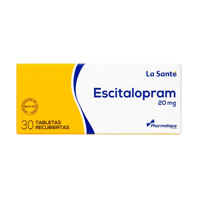 ESCITALOPRAM 20 MG 30 TABS LS
