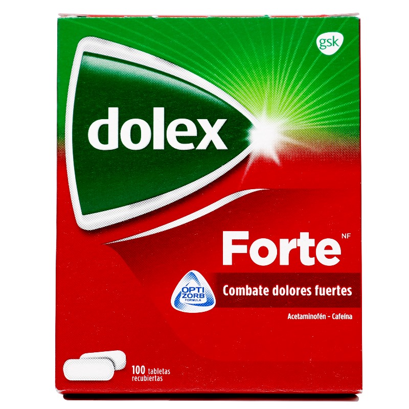 DOLEX FORTE 500 MG 100 TBS