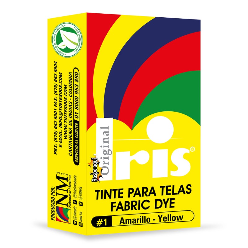 TINTE IRIS 1 AMARILLO 9 GR - Imagen 2