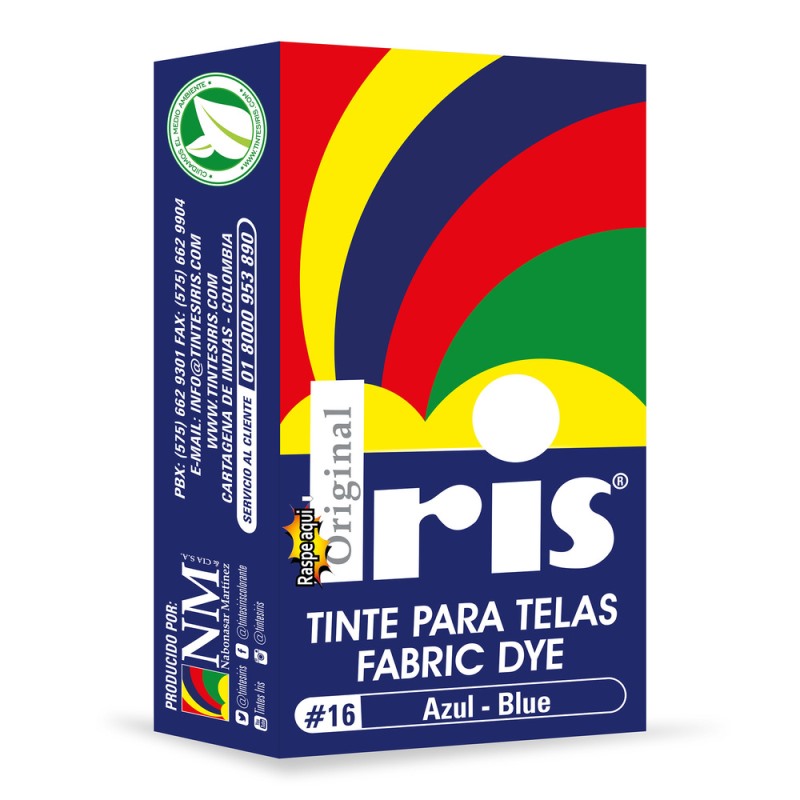TINTE IRIS 16 AZUL 9 GR - Imagen 2