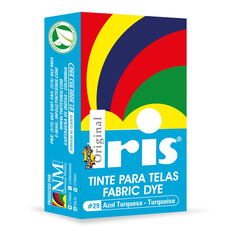 TINTE IRIS 29 AZUL TURQUEZ 9 GR - Imagen 2