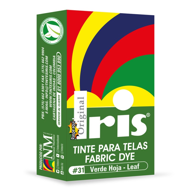 TINTE IRIS 31 VERDE HOJA 9 GR - Imagen 2