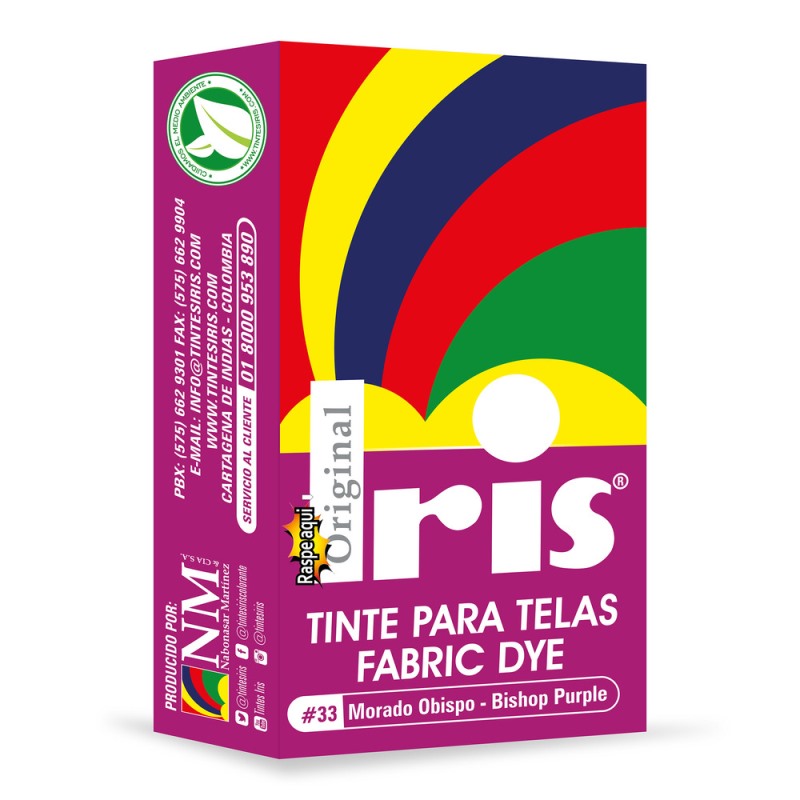TINTE IRIS 33 MORADO OBISPO 9 GR - Imagen 2