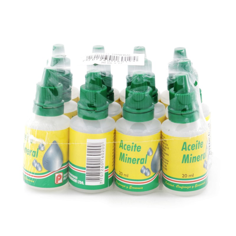 ACEITE MINERAL 20 ML 12 UND PROMEGAN