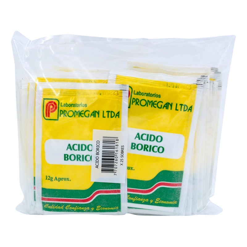 ACIDO BORICO 25 SBS 12 GR PROMEGAN
