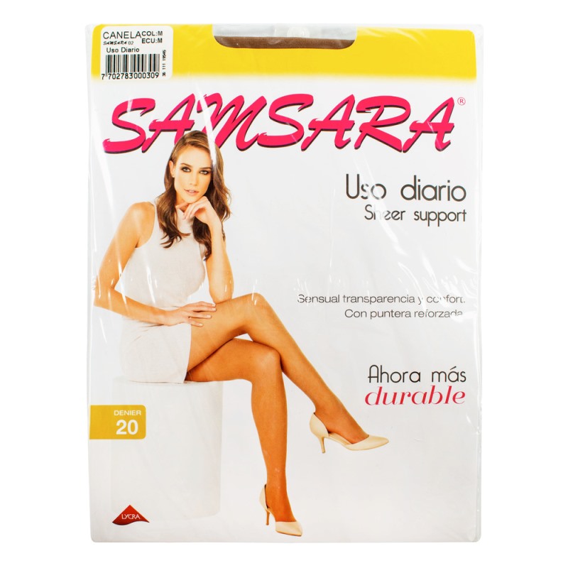 MEDIAS SAMSARA SHEER SUPPOR M CANELA