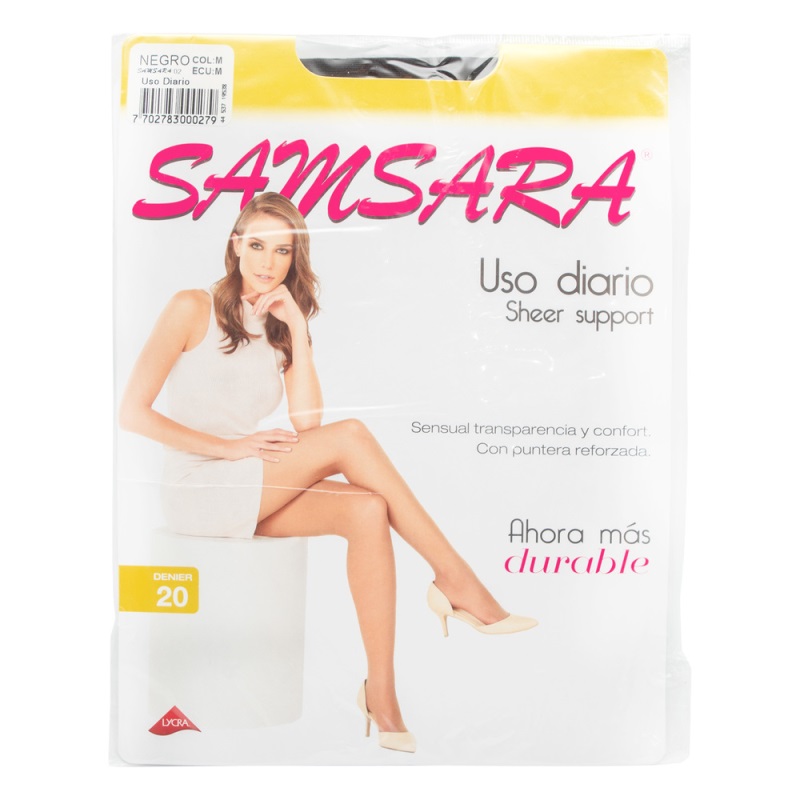 MEDIAS SAMSARA SHEER SUPPOR M NEGRO