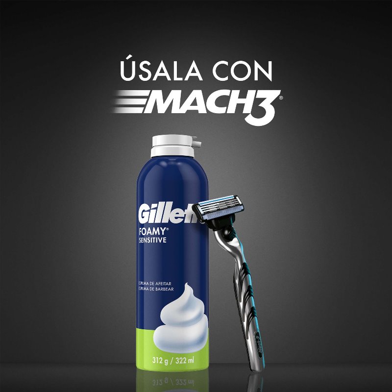 ESPUMA DE AFEITAR FOAMY SENSIBLE 312 GR - Imagen 7
