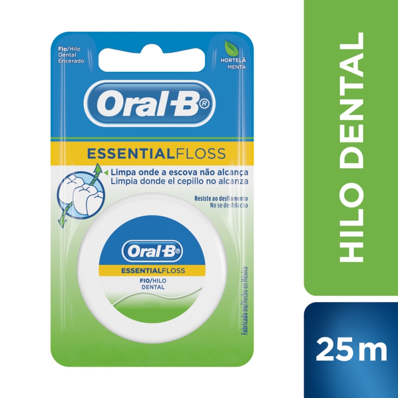 SEDA DENTAL ORAL-B ESS.FLOSS MENTA 25MTS