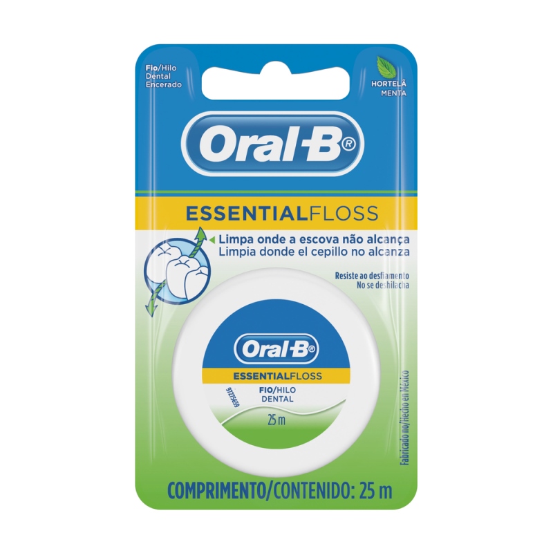 SEDA DENTAL ORAL-B ESS.FLOSS MENTA 25MTS - Imagen 2