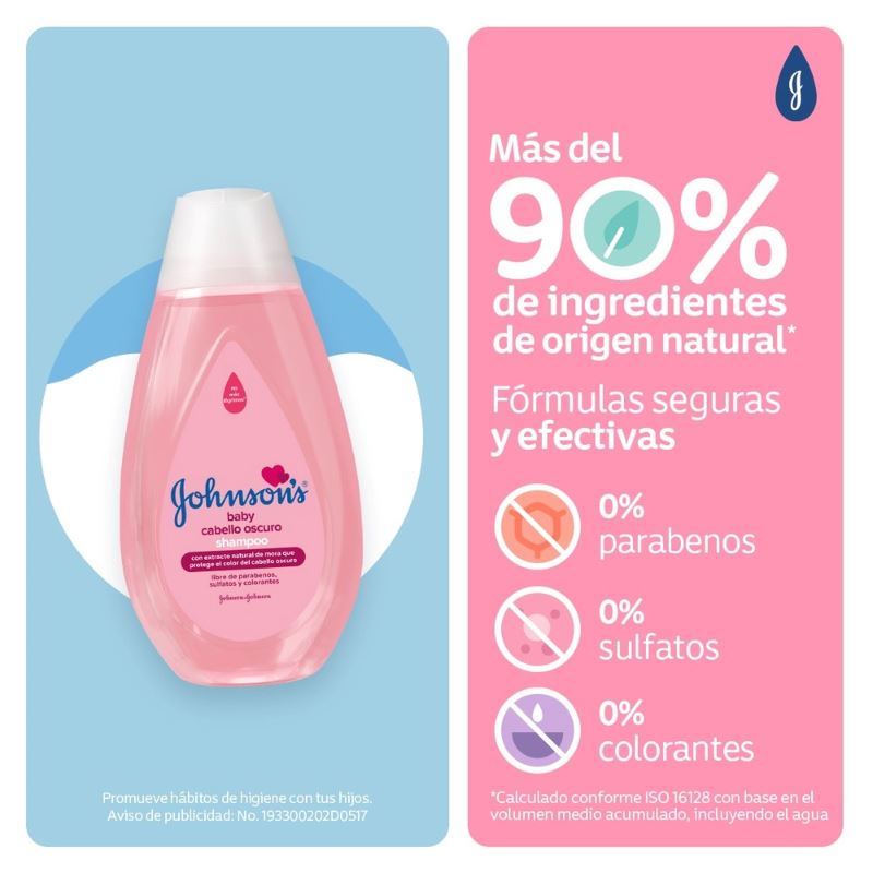 CHA JJ BABY CABELLO OSCURO 400 ML - Imagen 3