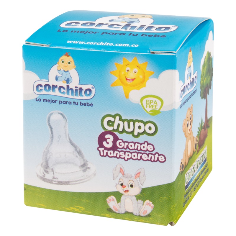 CHUPO CORCHITO BLANCO # 3 GDE. - Imagen 3