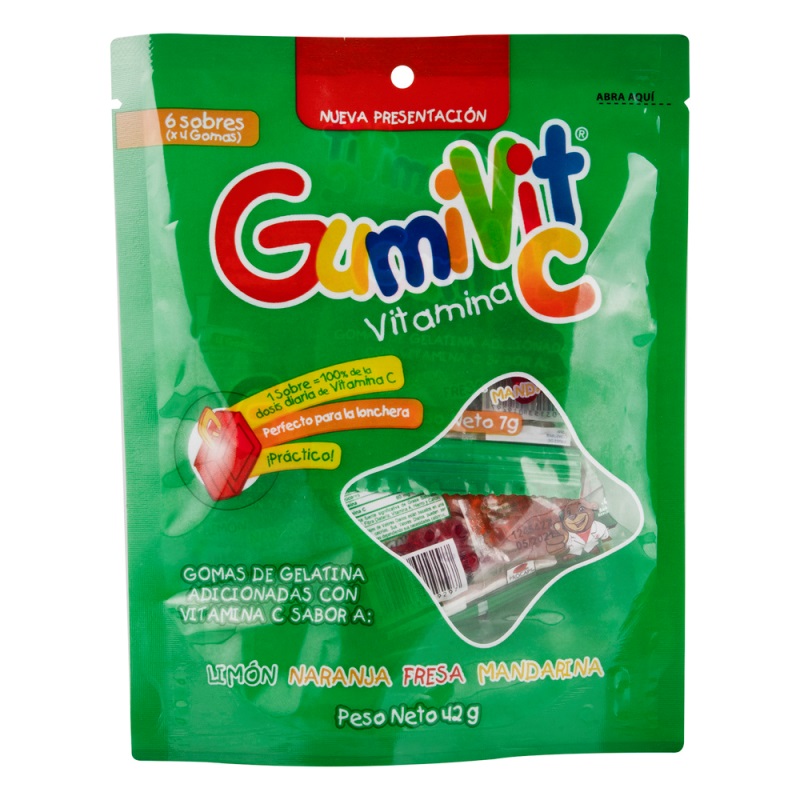 GOMAS GUMIVIT C BOLSA 6 SBS MINPACK