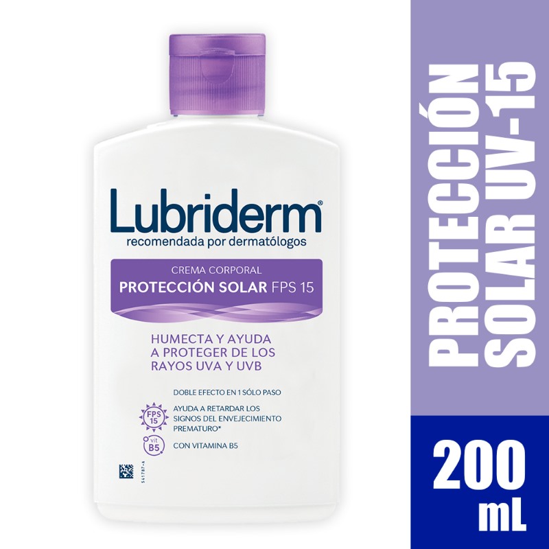 LUBRIDERM LOCION U.V.15 200 ML