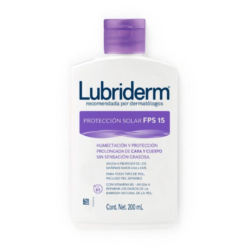 LUBRIDERM LOCION U.V.15 200 ML - Imagen 2