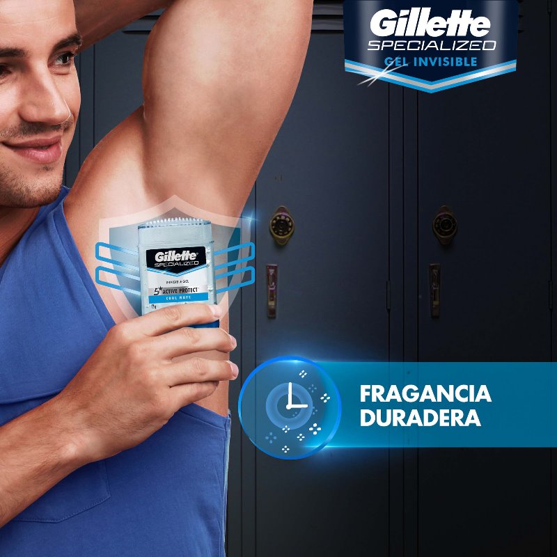 DTE.GILLETTE GEL COOL WAVE 82 GR - Imagen 4