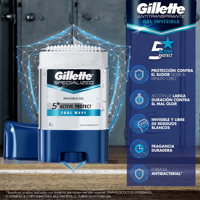 DTE.GILLETTE GEL COOL WAVE 82 GR - Imagen 5