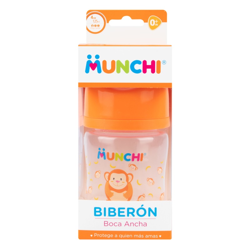 BIBERON MUNCHI BOCA ANCHA 4 OZ