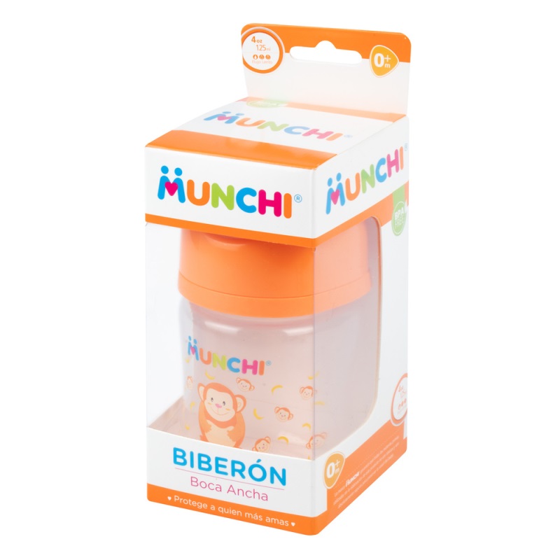 BIBERON MUNCHI BOCA ANCHA 4 OZ - Imagen 2