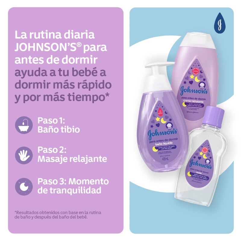 ACEITE JJ BABY BED TIME 100 ML - Imagen 3