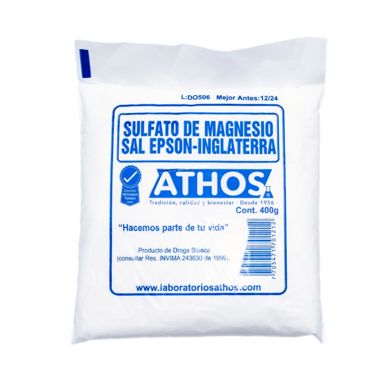 SULFATO DE MAGNESIO 400 GR ATHOS