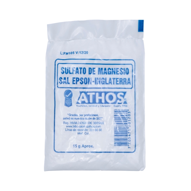 SULFATO DE MAGNESIO 15 GR 30 SBS ATHOS