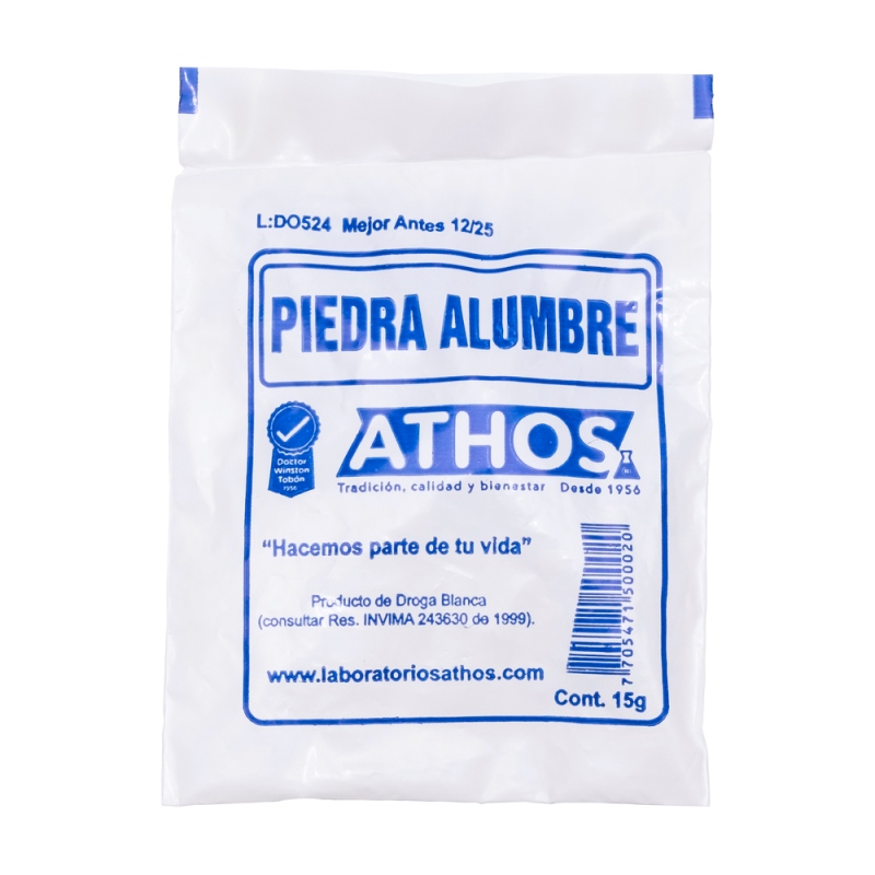 PIEDRA ALUMBRE 15 GR 30 SBS ATHOS