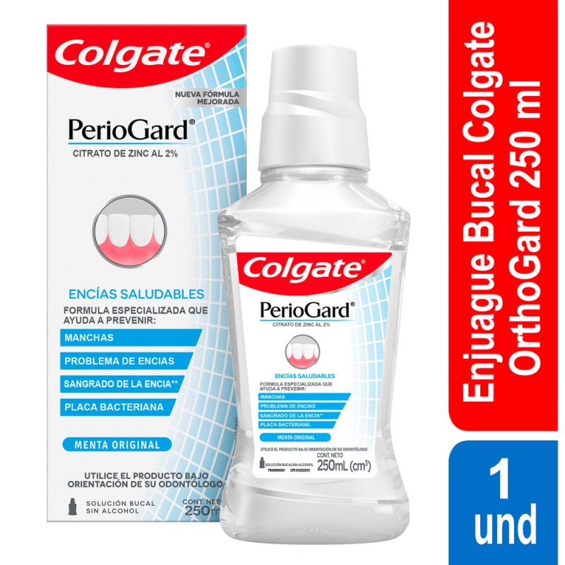 ENJ.COLGATE PERIOGARD SIN ALCOHOL 250 ML