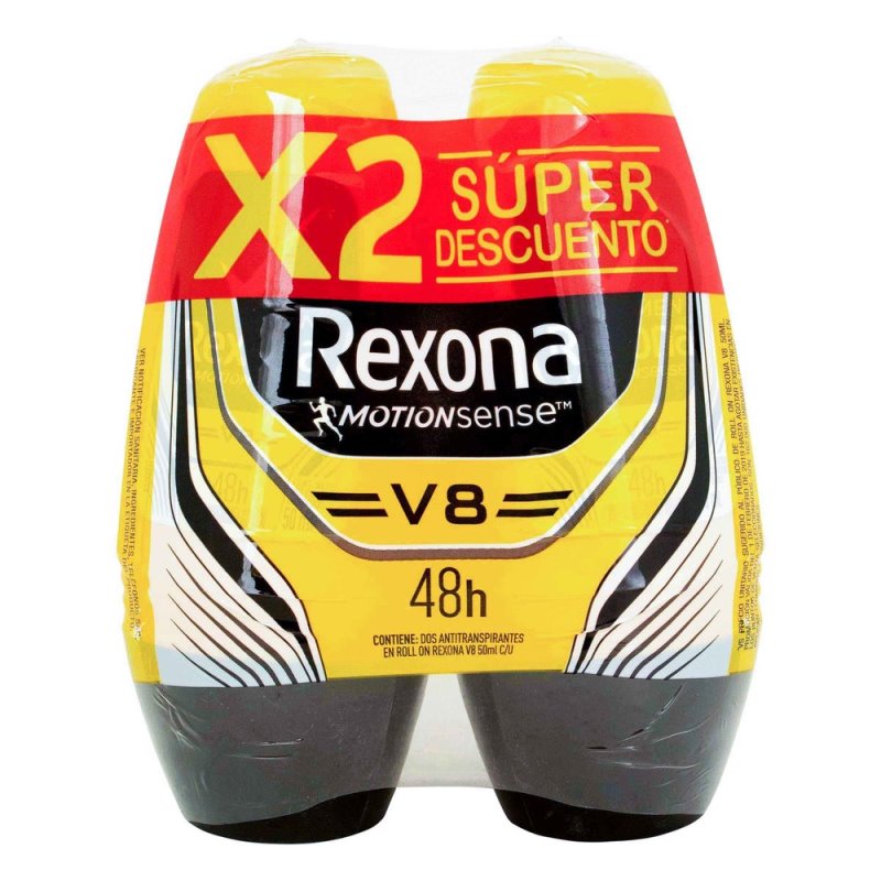 2 DTE REXONA ROLLON MEN V8 50 ML S.D. H