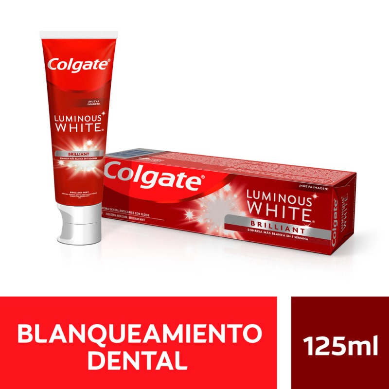 CRE.DEN.COLGATE LUMINOUS WHITE 125 ML