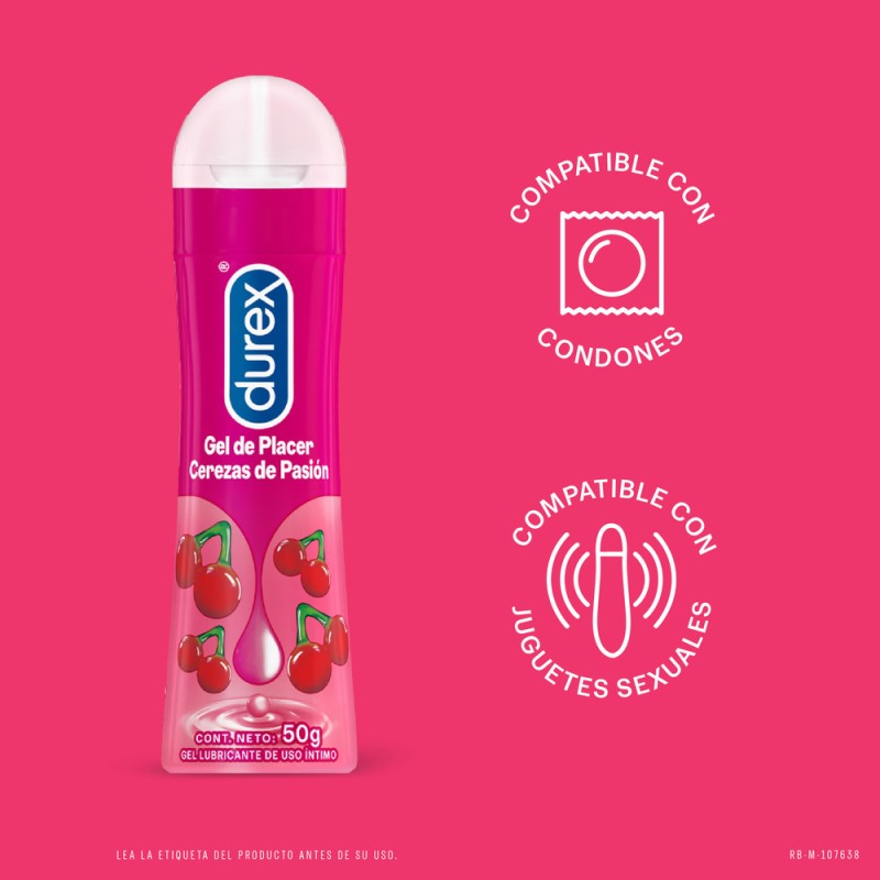 LUBRICANTE INTIMO DUREX PLAY CEREZA 50ML - Imagen 2