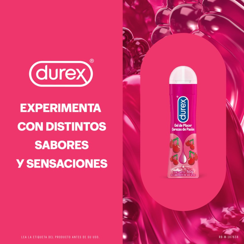 LUBRICANTE INTIMO DUREX PLAY CEREZA 50ML - Imagen 3