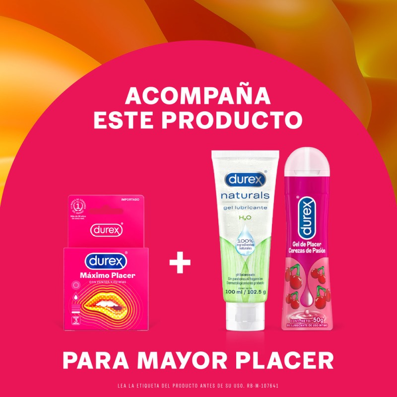 PRESERVAT.DUREX MAXIMO PLACER 3 UND - Imagen 2