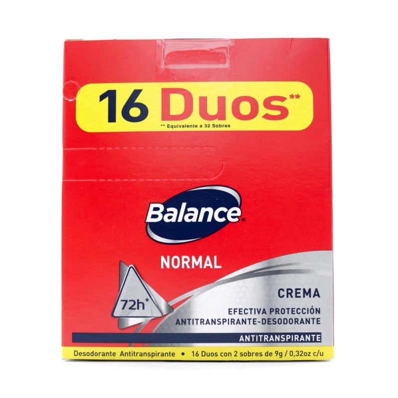 DTE BALANCE CREM NORMAL DUO 16 SOBRES
