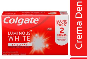 2 CRE.DEN.COLGATE LUMIN.WHITE 75 ECO.PAC