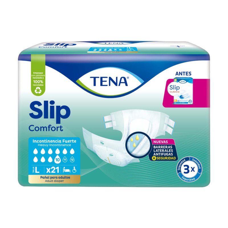 PAN.TENA SLIP CLASICO GDE 21 UND
